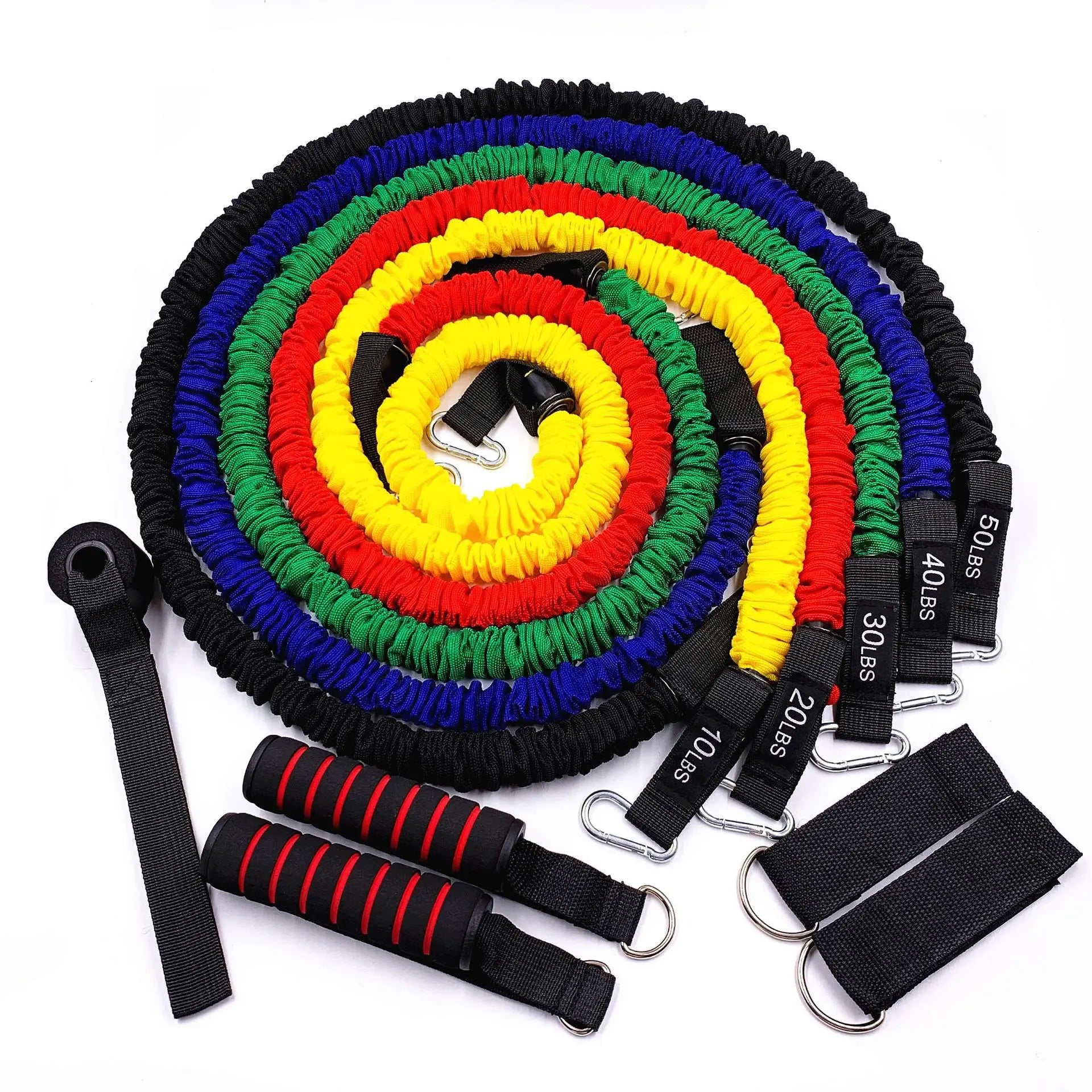 Mytripdream 150lbs Resistance Bands Set 11pc