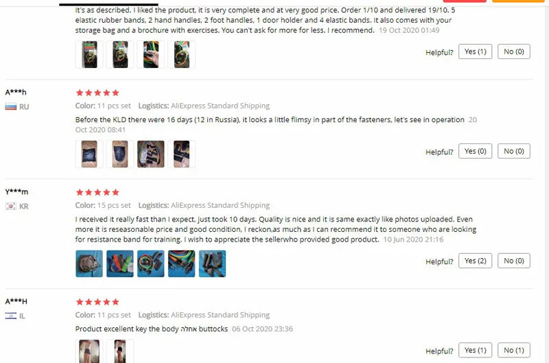 Mytripdream 150lbs Resistance Bands Set 11pc