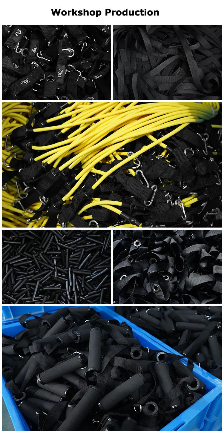 Mytripdream 150lbs Resistance Bands Set 11pc