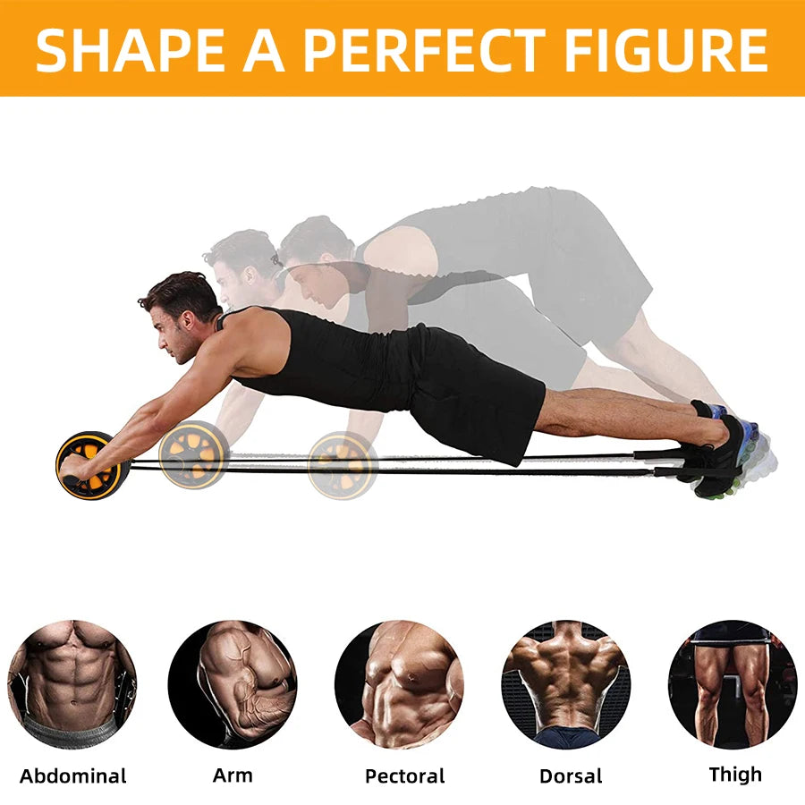 Ab Roller Workout Fitness Exercise Abdominal