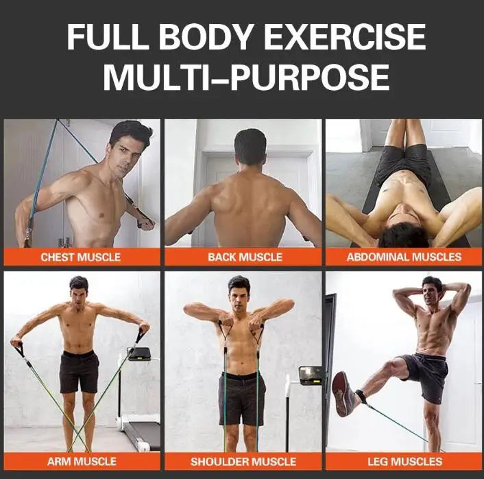 Mytripdream 150lbs Resistance Bands Set 11pc