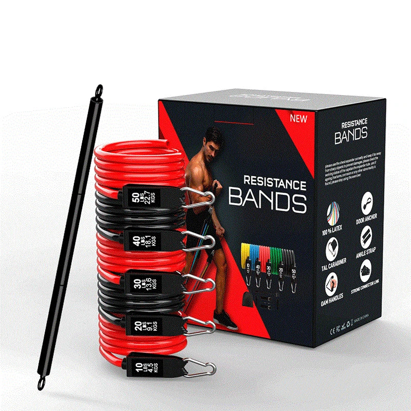 Portable Pilates Bar Kit with Resistance Bands