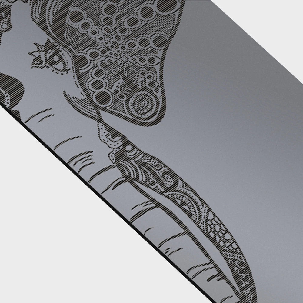 Gray PU Rubber Mat 183*68CM thickened Bronzing Yoga Mats