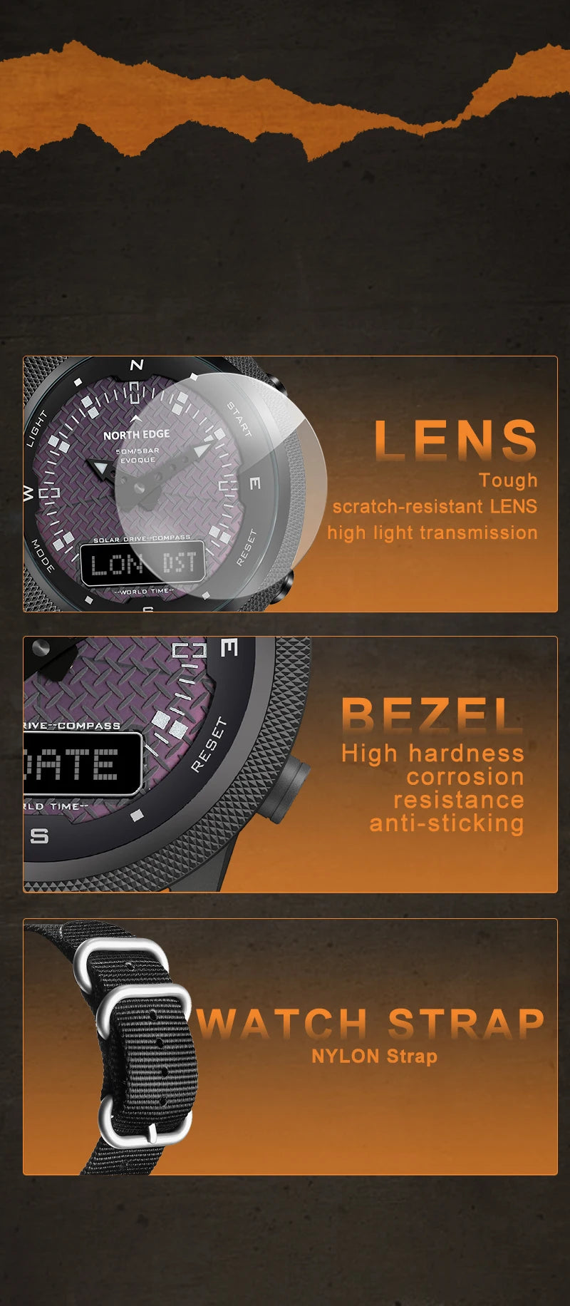 NORTH EDGE Men Solar Power