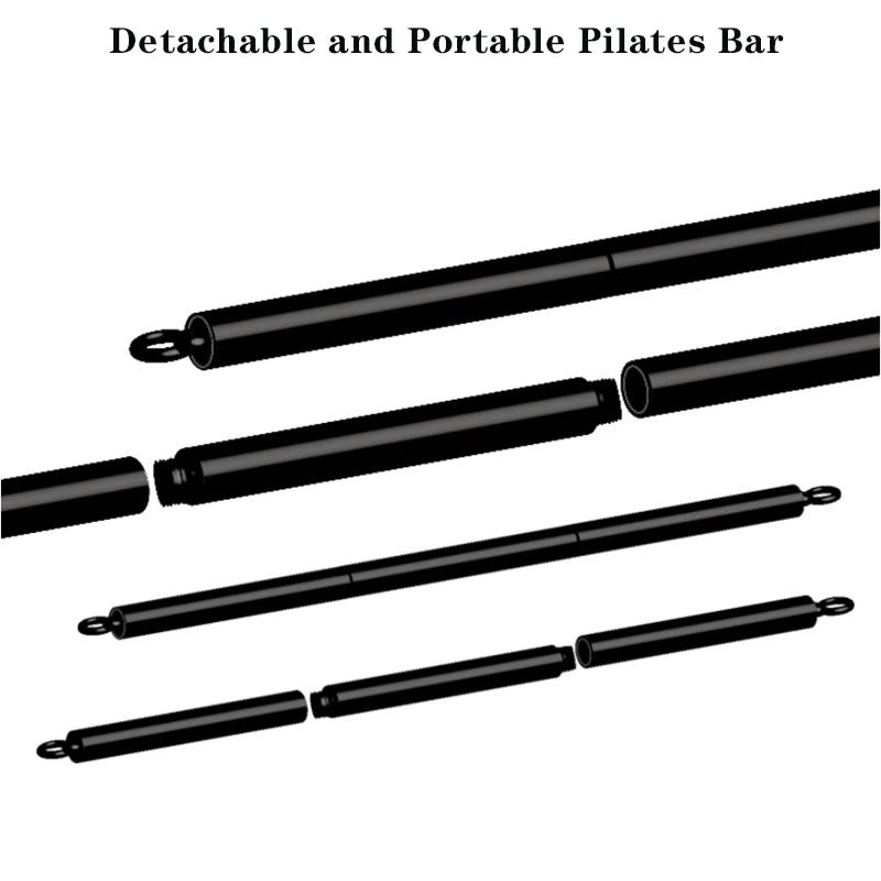 Portable Pilates Bar Kit with Resistance Bands