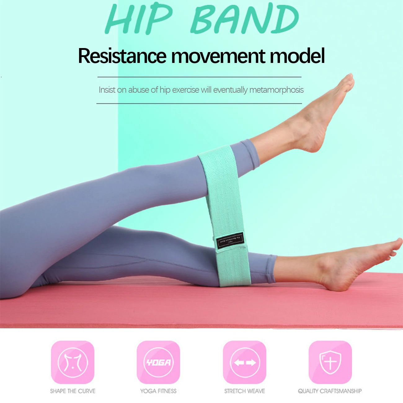 Yoga Hip Circle Fitness Resistance Bands