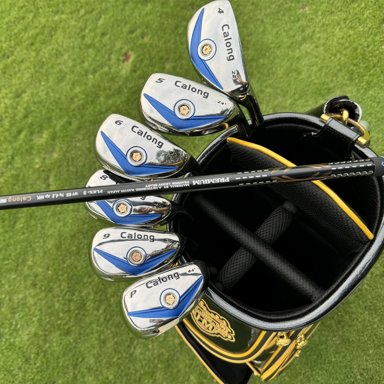 Super Calong Golf Hybrid Irons Woods 4 5 6 7 8 9 P With R/S/A Flex Graphite Shaft RH Golf Clubs