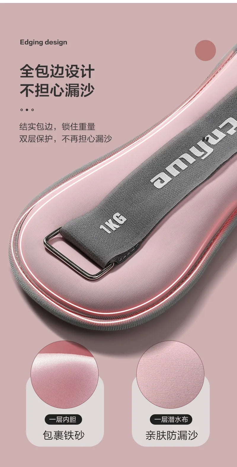 1Pair Yoga Iron Sandbag Wrist And Ankle Weights