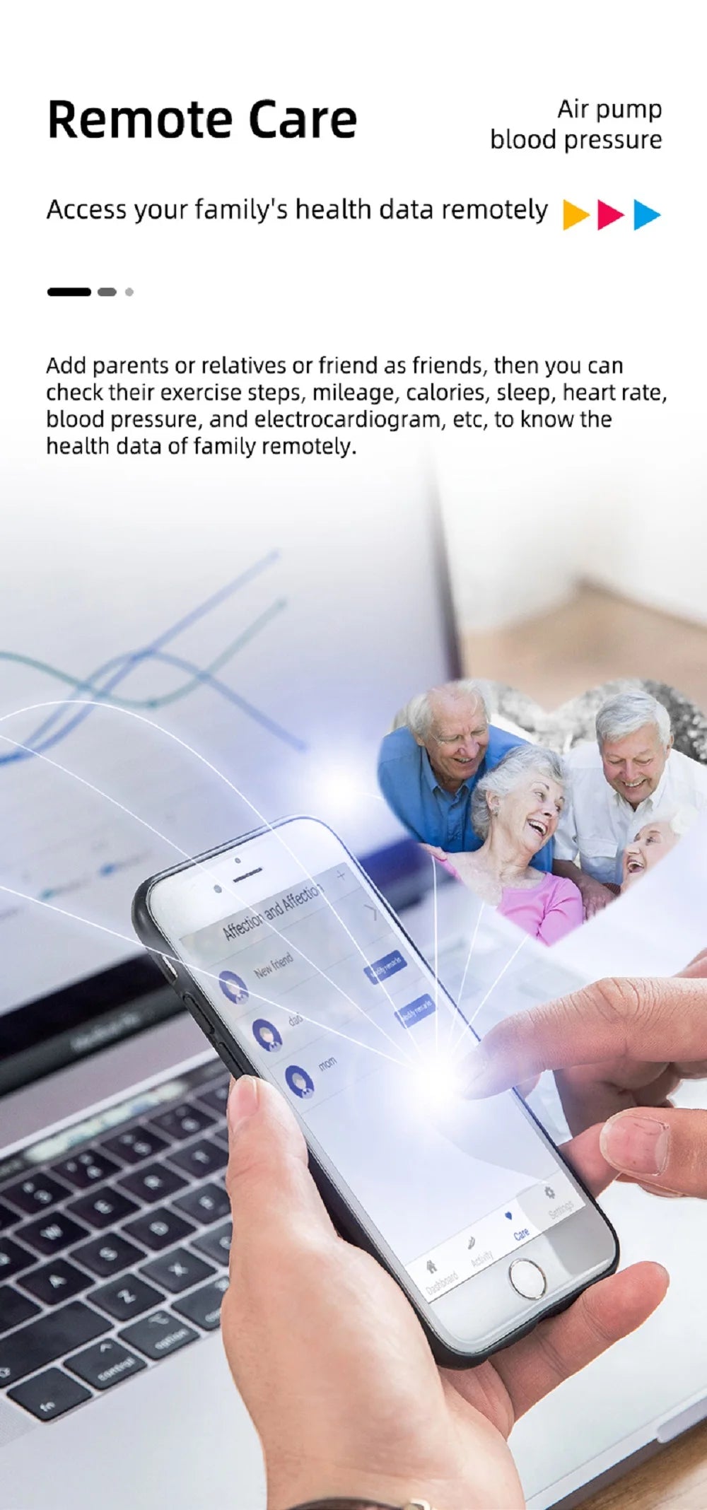 Blood Pressure Blood Oxygen Body Temperature Heart Rate Monitor