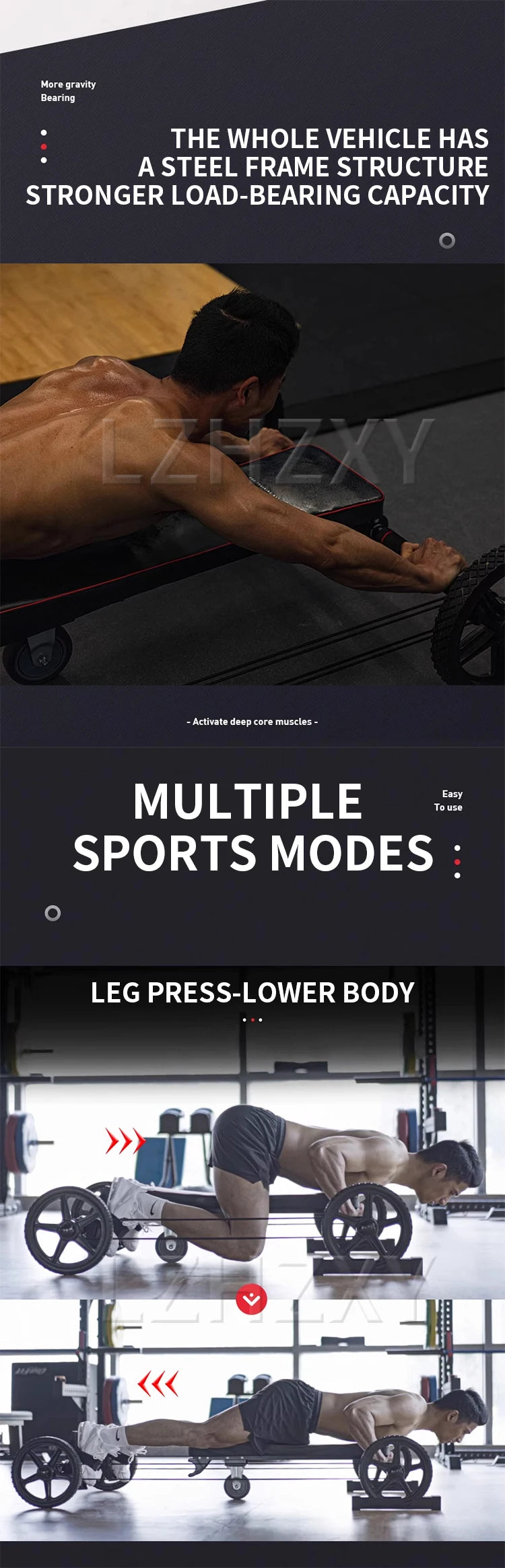 Abdominal wheel automatic rebound