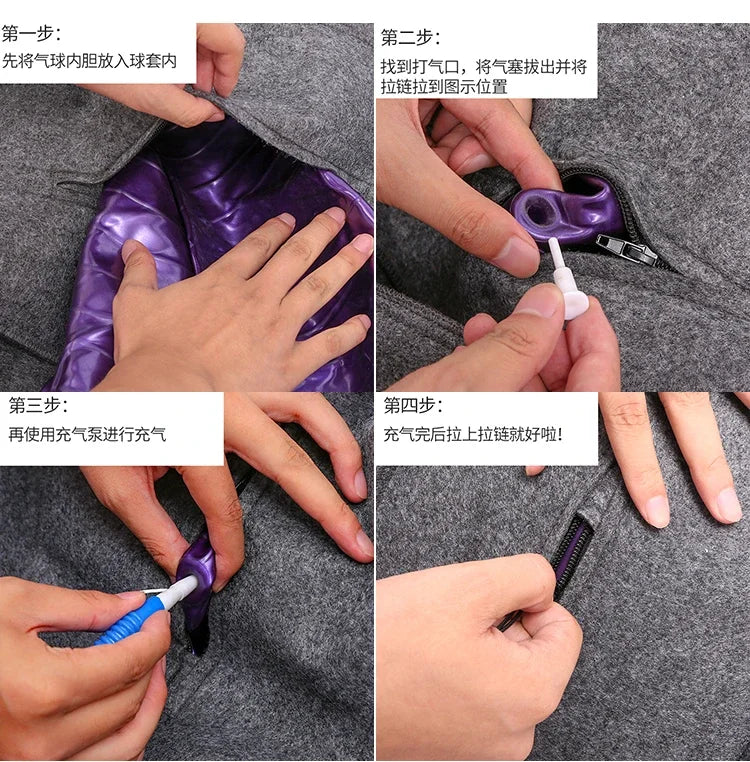 Yoga Ball With Cover Home Fitness