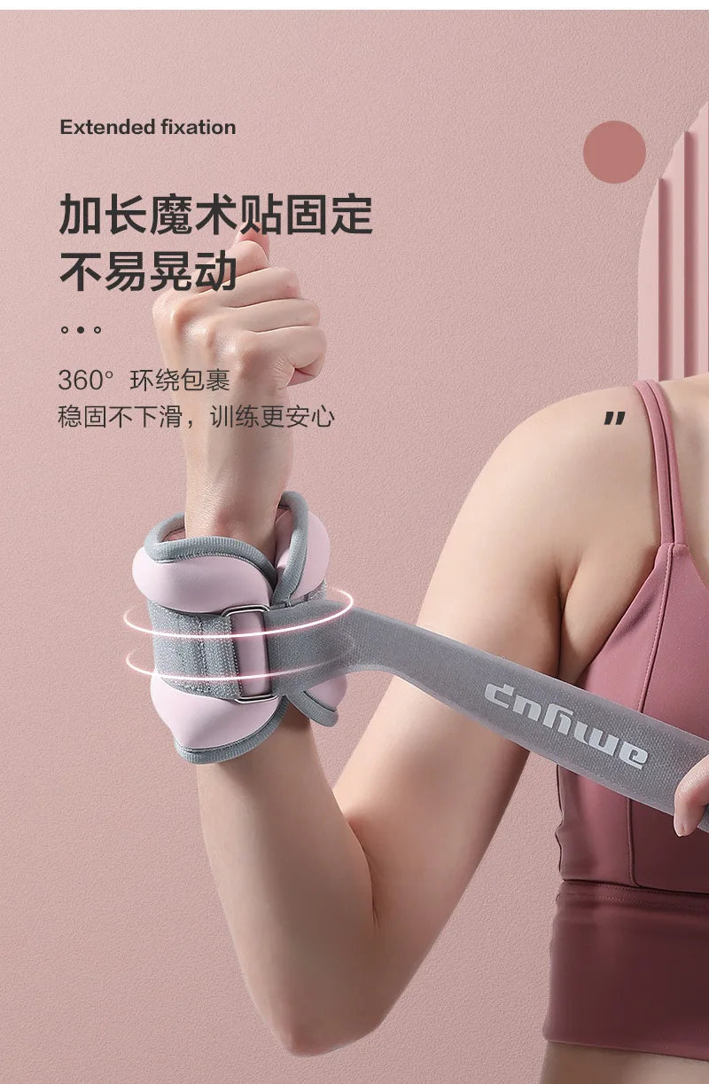 1Pair Yoga Iron Sandbag Wrist And Ankle Weights