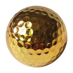 652F 4.26cm 1.68In Plated Gold Golf Balls for Golfer Indoor Outdoor Swing Putter Training Practice Balls For