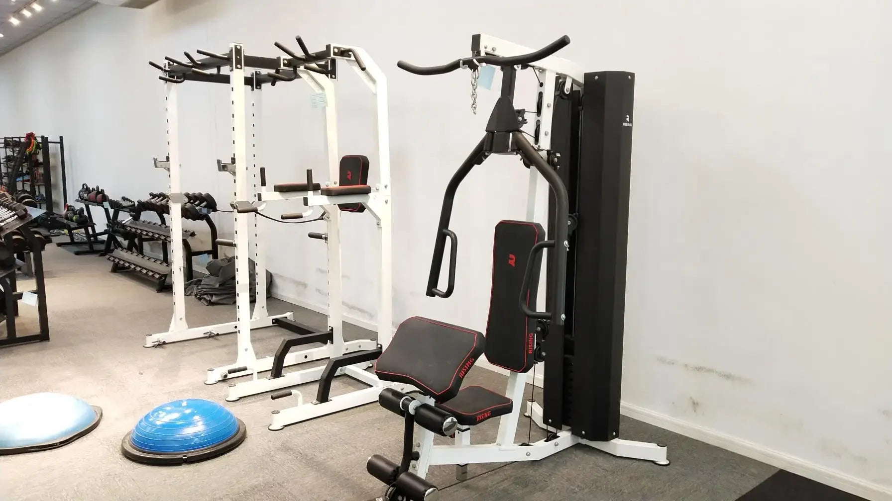Vinyl dumbbell 1/2/3kg in set with Plastic rack
