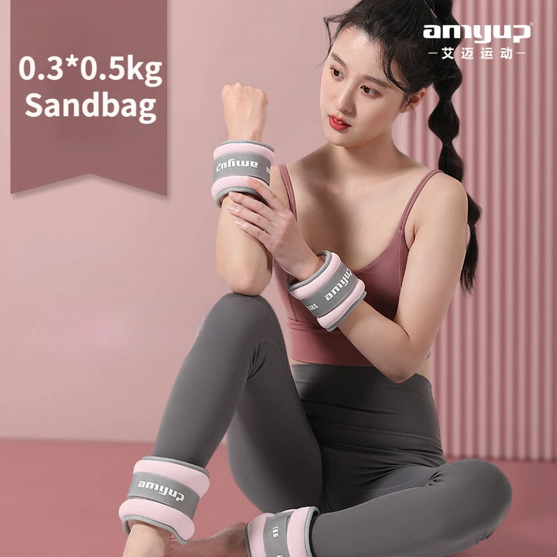 1Pair Yoga Iron Sandbag Wrist And Ankle Weights