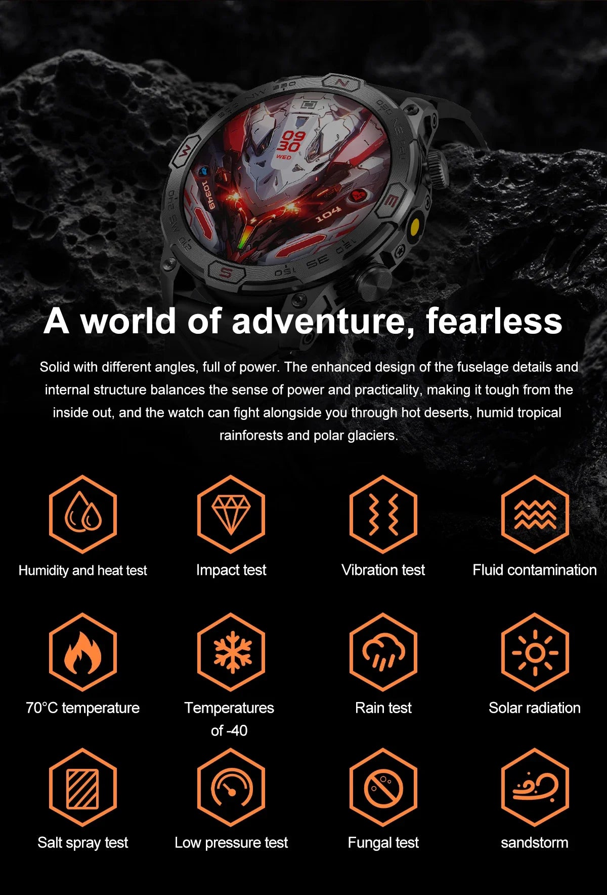 AMOLED HD Screen Heart Rate IP68