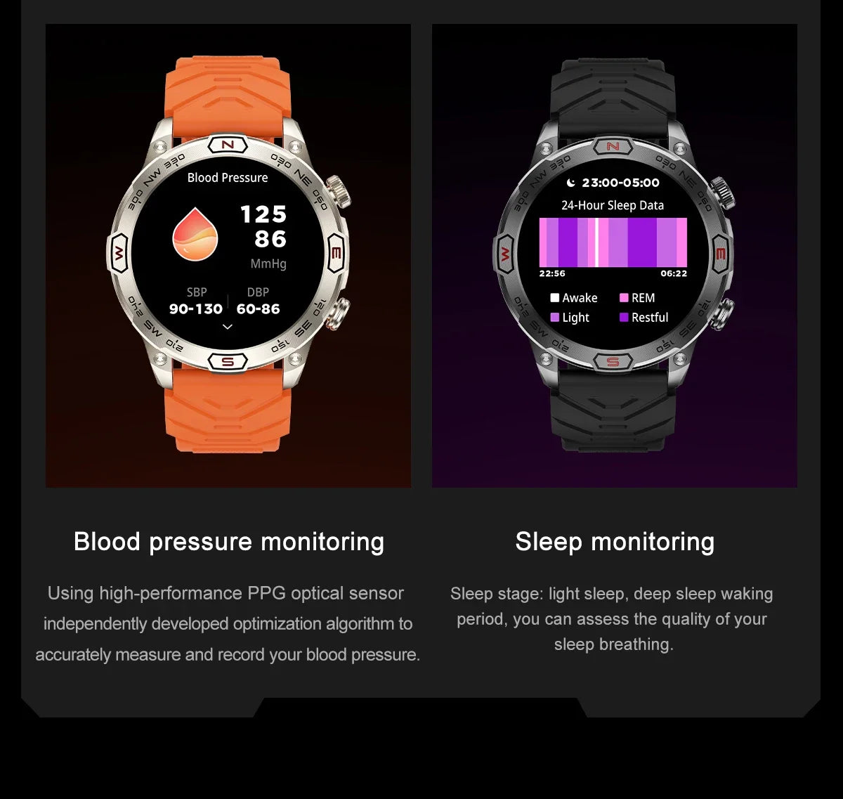 AMOLED HD Screen Heart Rate IP68