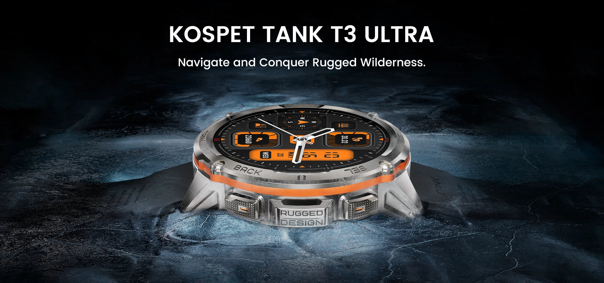 Original KOSPET TANK T3 Ultra Smart Watches