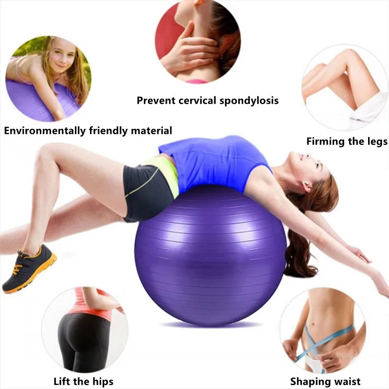 45-85cm Big Yoga Ball PVC Inflatable Yoga Exercise Ball
