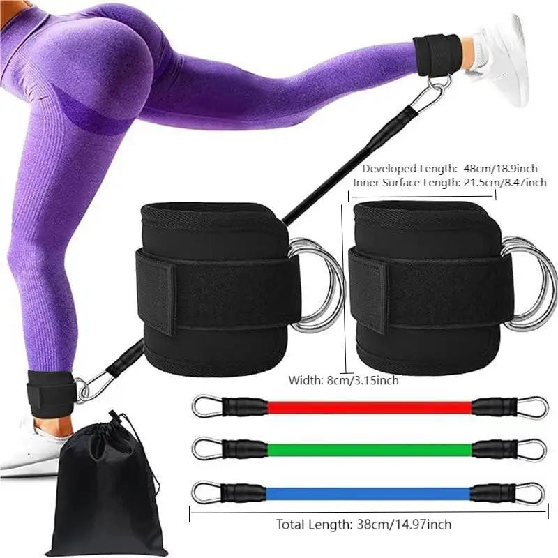 Yoga Elastic Fitness Bands Resistance Band Set