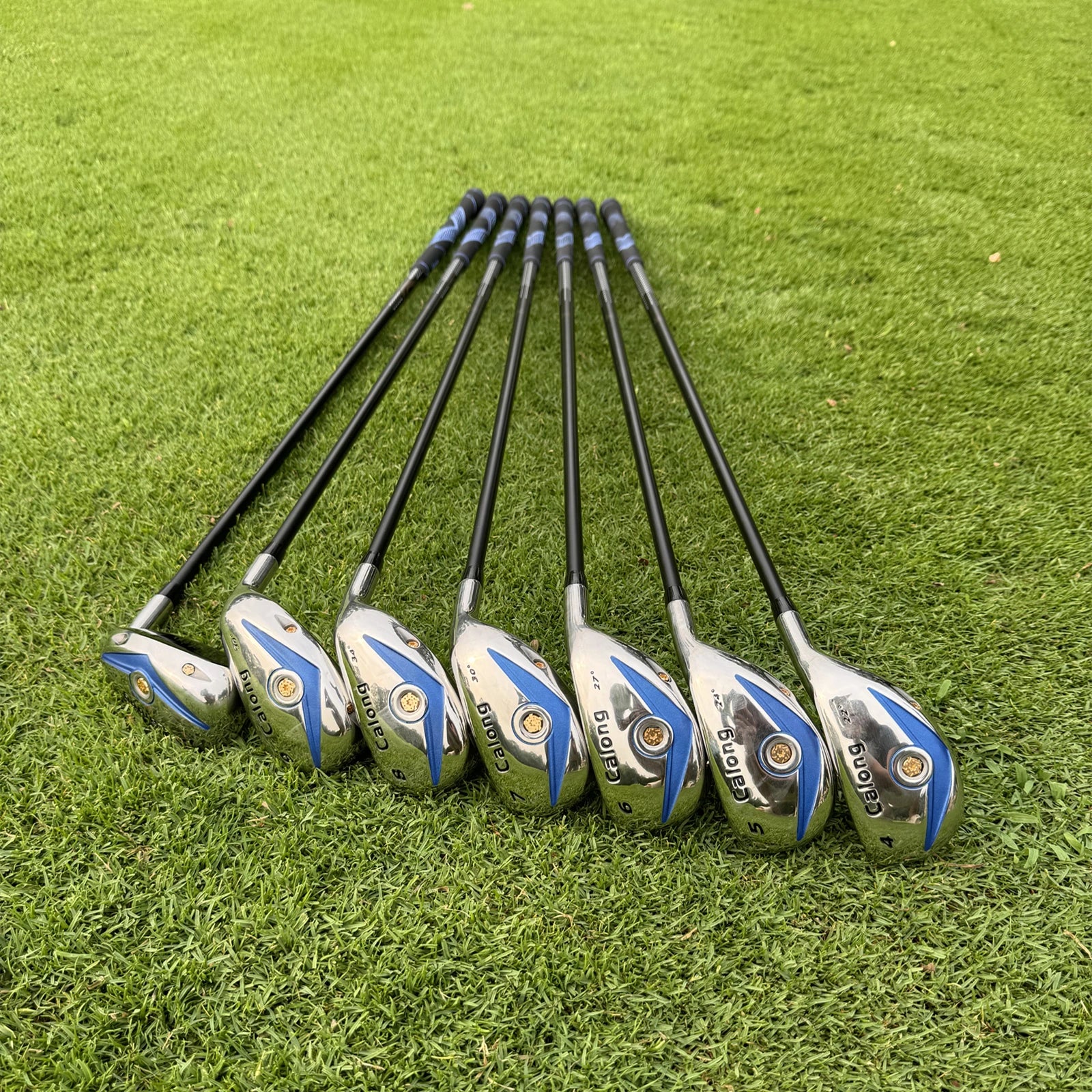 Super Calong Golf Hybrid Irons Woods 4 5 6 7 8 9 P With R/S/A Flex Graphite Shaft RH Golf Clubs