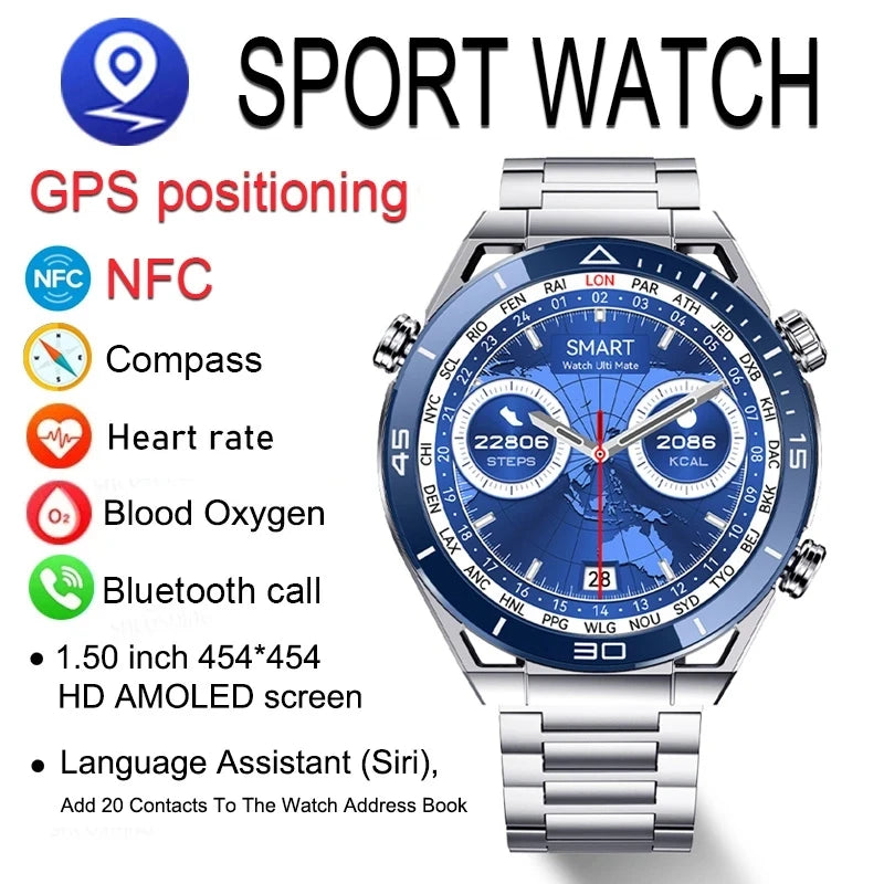 2024 New NFC Smart Watch ECG+PPG