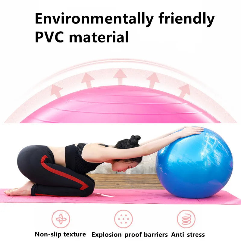 45-85cm Big Yoga Ball PVC Inflatable Yoga Exercise Ball