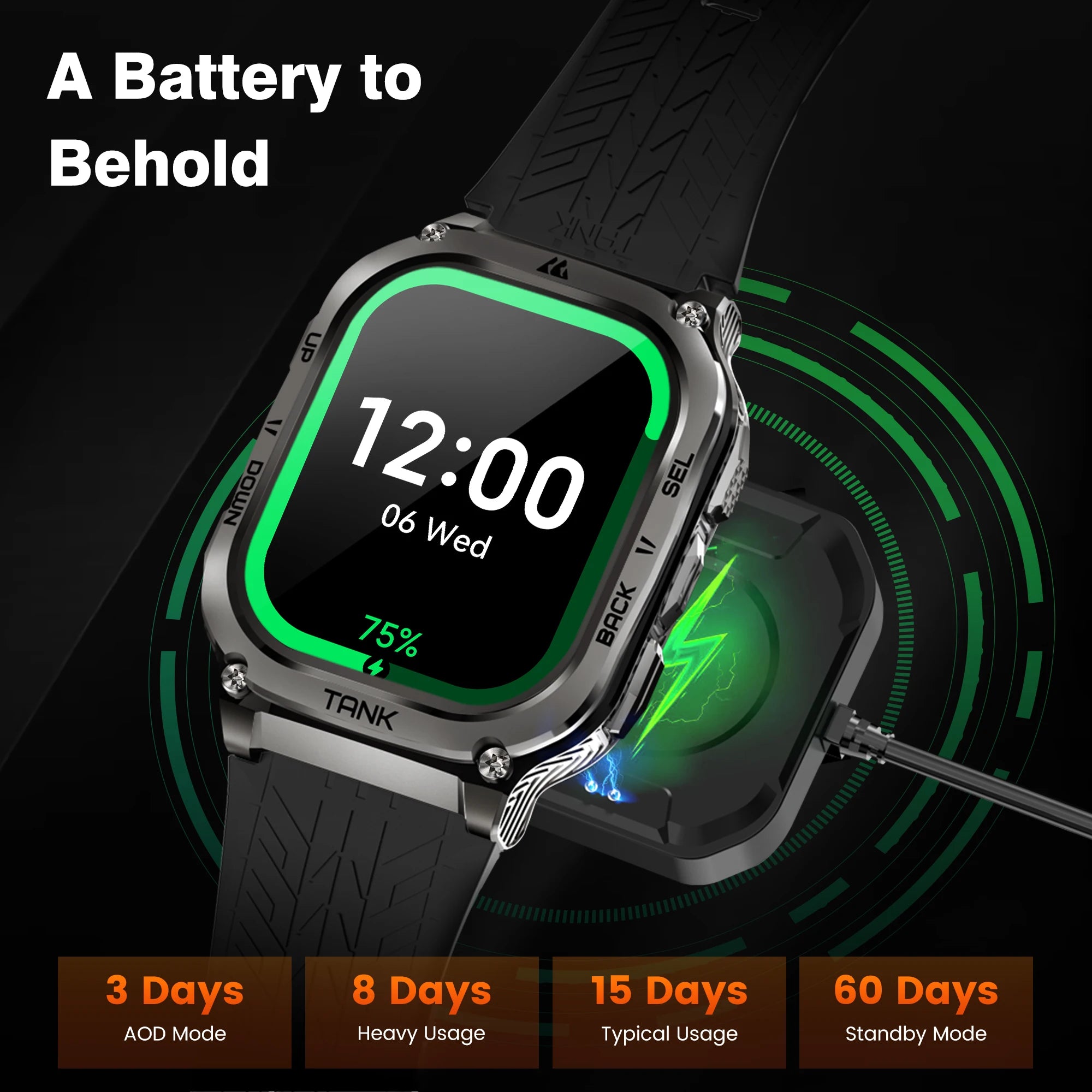 Original KOSPET TANK M3 Smart Watches For Men