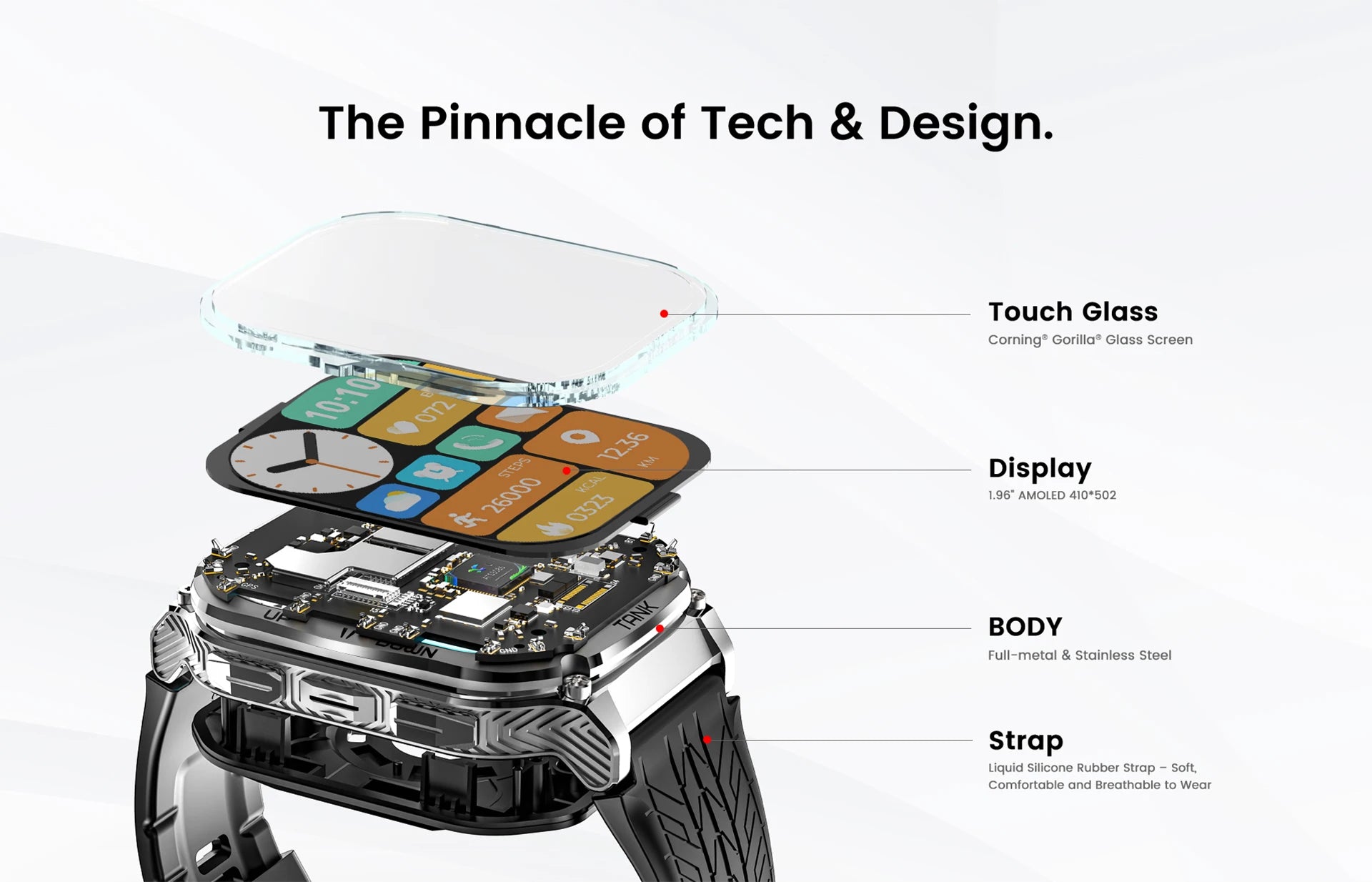 Original KOSPET TANK M3 Smart Watches For Men