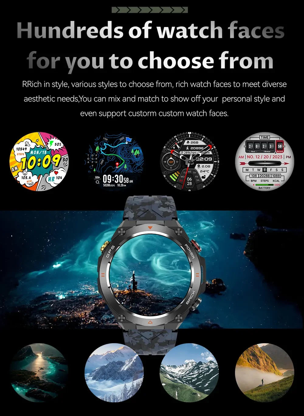 GPS Smart Watches 1.45" Ultra HD Display