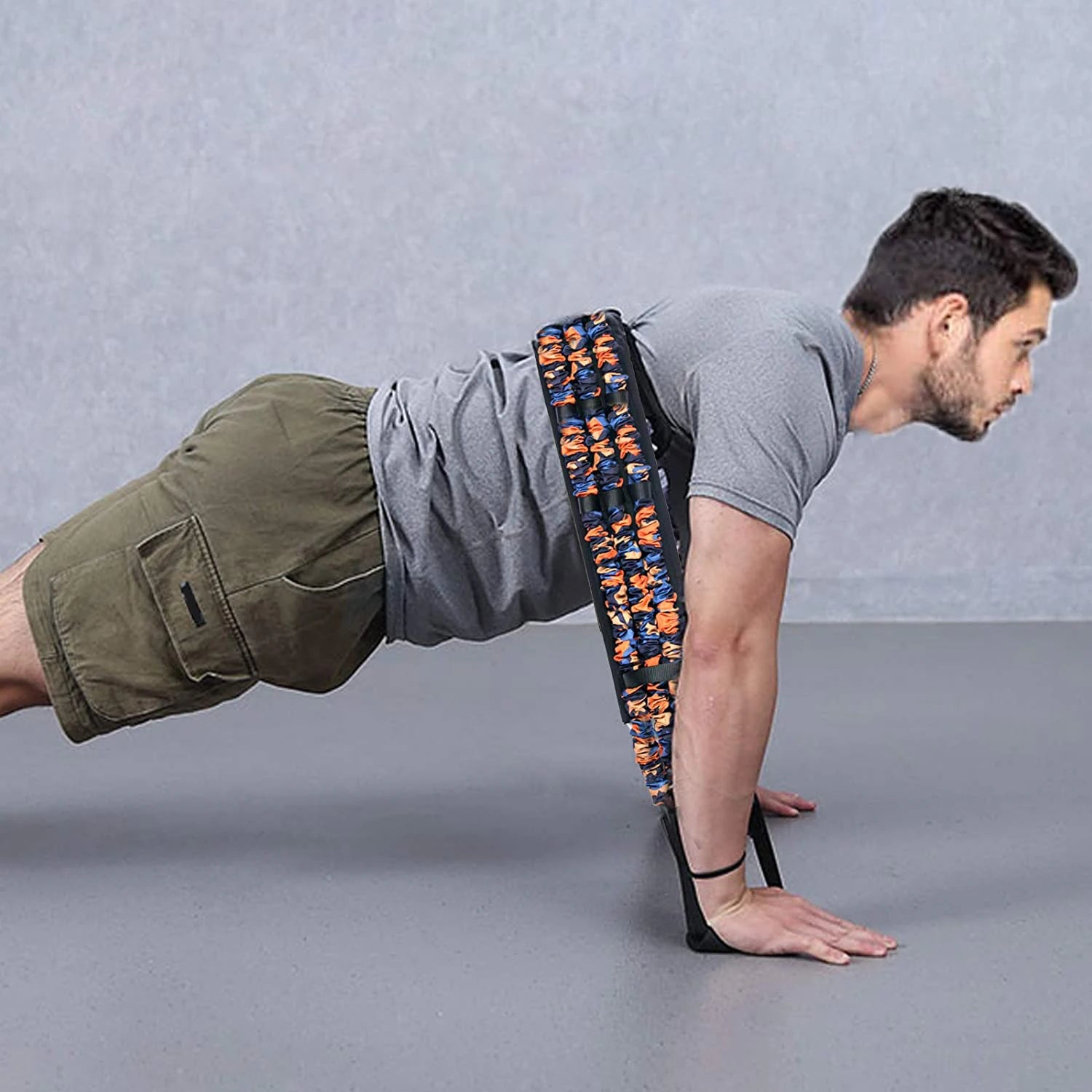 Adjustable Bench Press Band with Bar Chest Builder