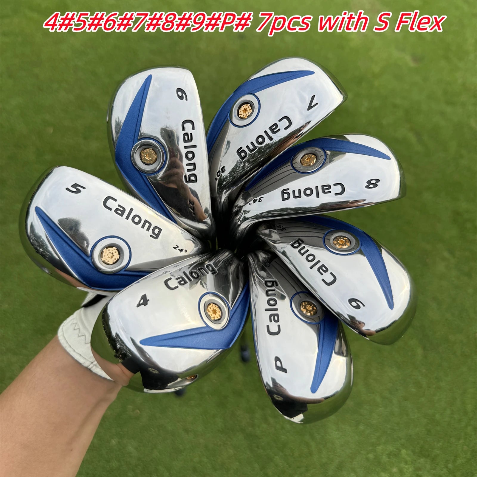 Super Calong Golf Hybrid Irons Woods 4 5 6 7 8 9 P With R/S/A Flex Graphite Shaft RH Golf Clubs