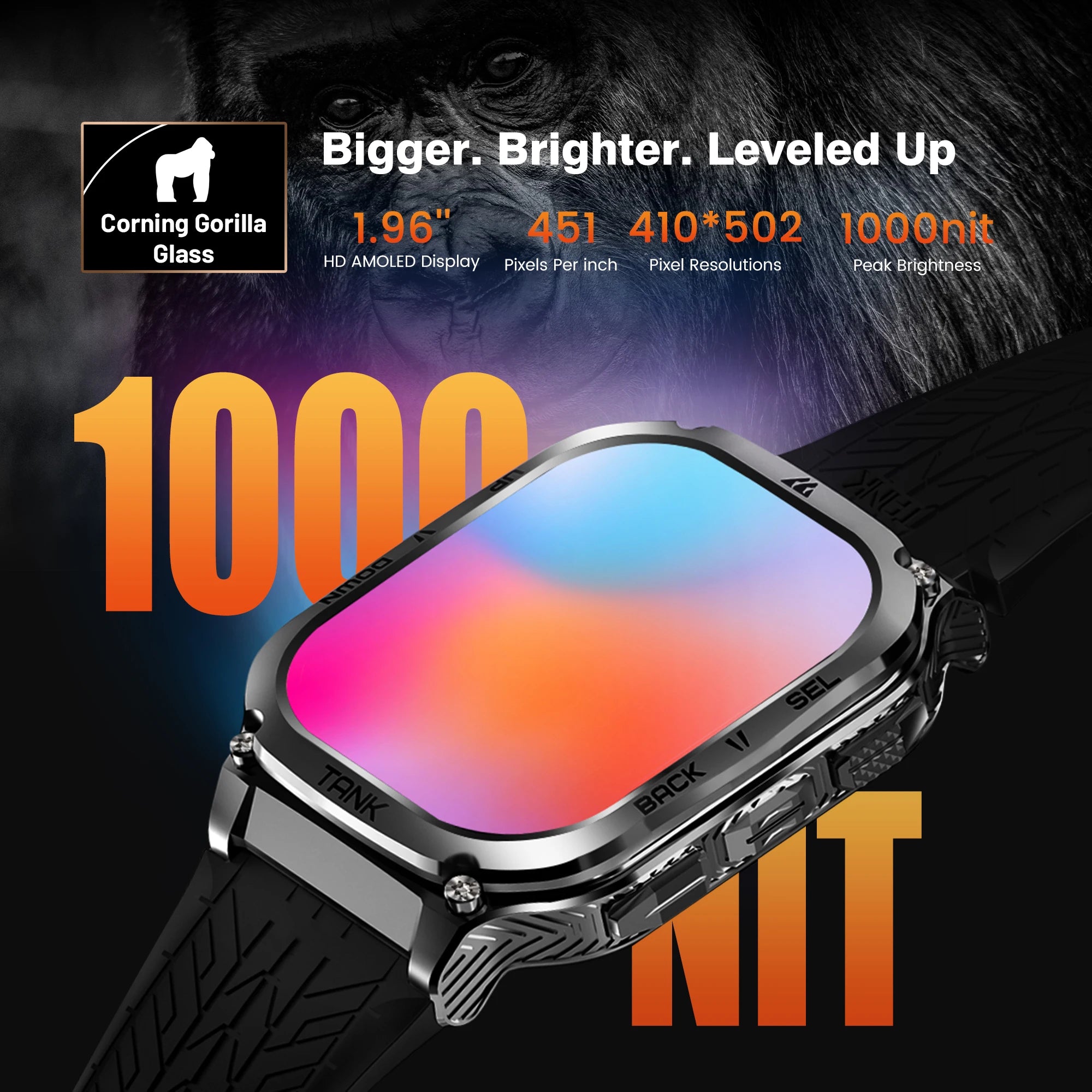 Original KOSPET TANK M3 Smart Watches For Men