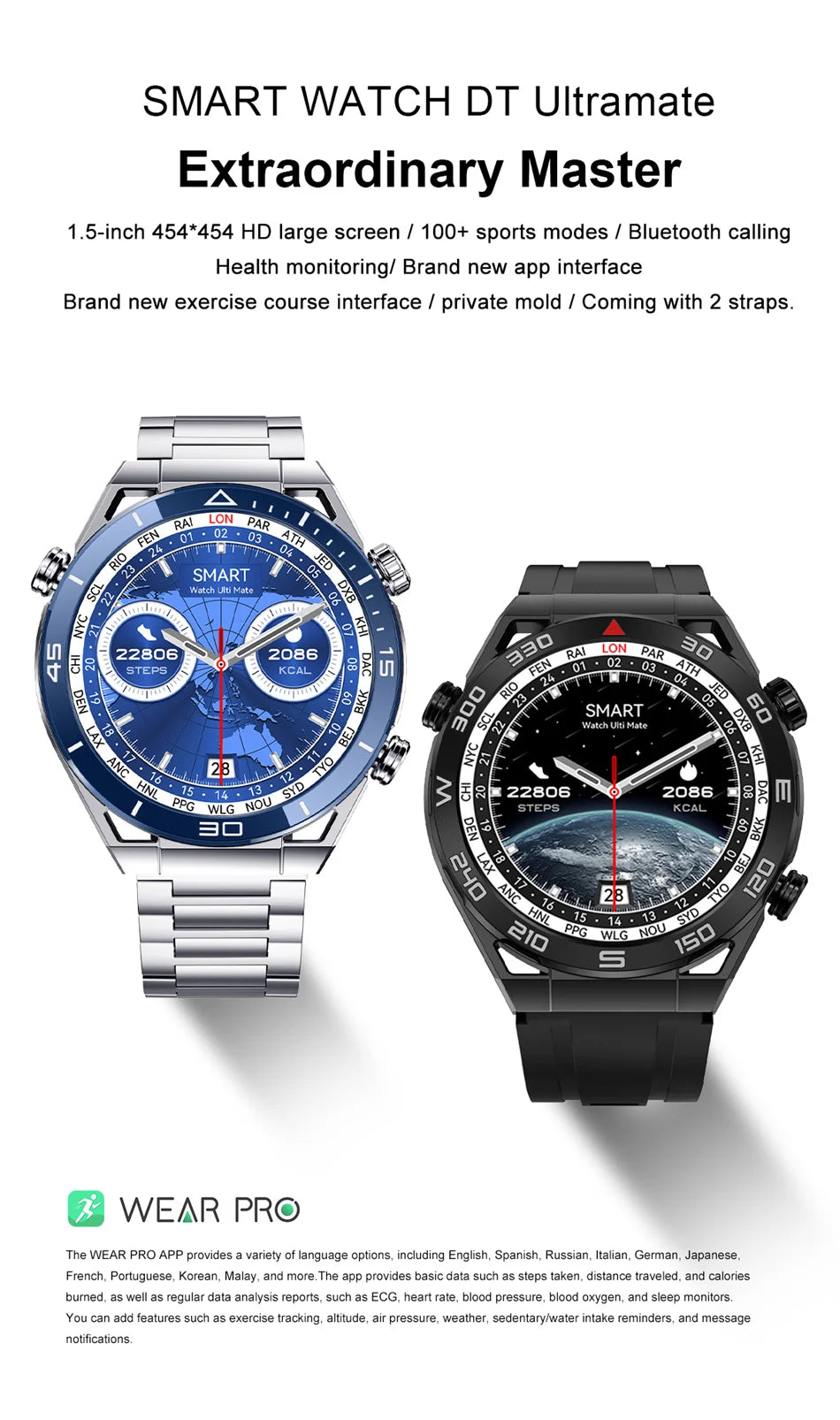 2024 New GPS Sports Smart Watch Men AMOLED