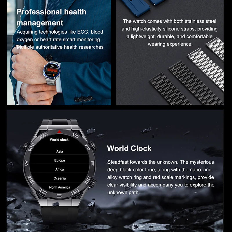2024 New GPS Sports Smart Watch Men AMOLED