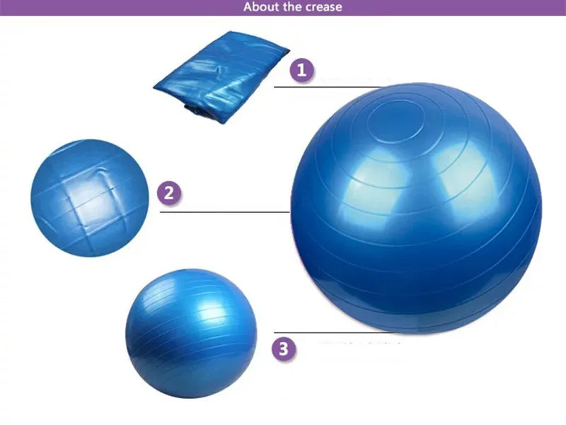 45cm PVC Fitness Yoga Balls Thickened Explosion-proof