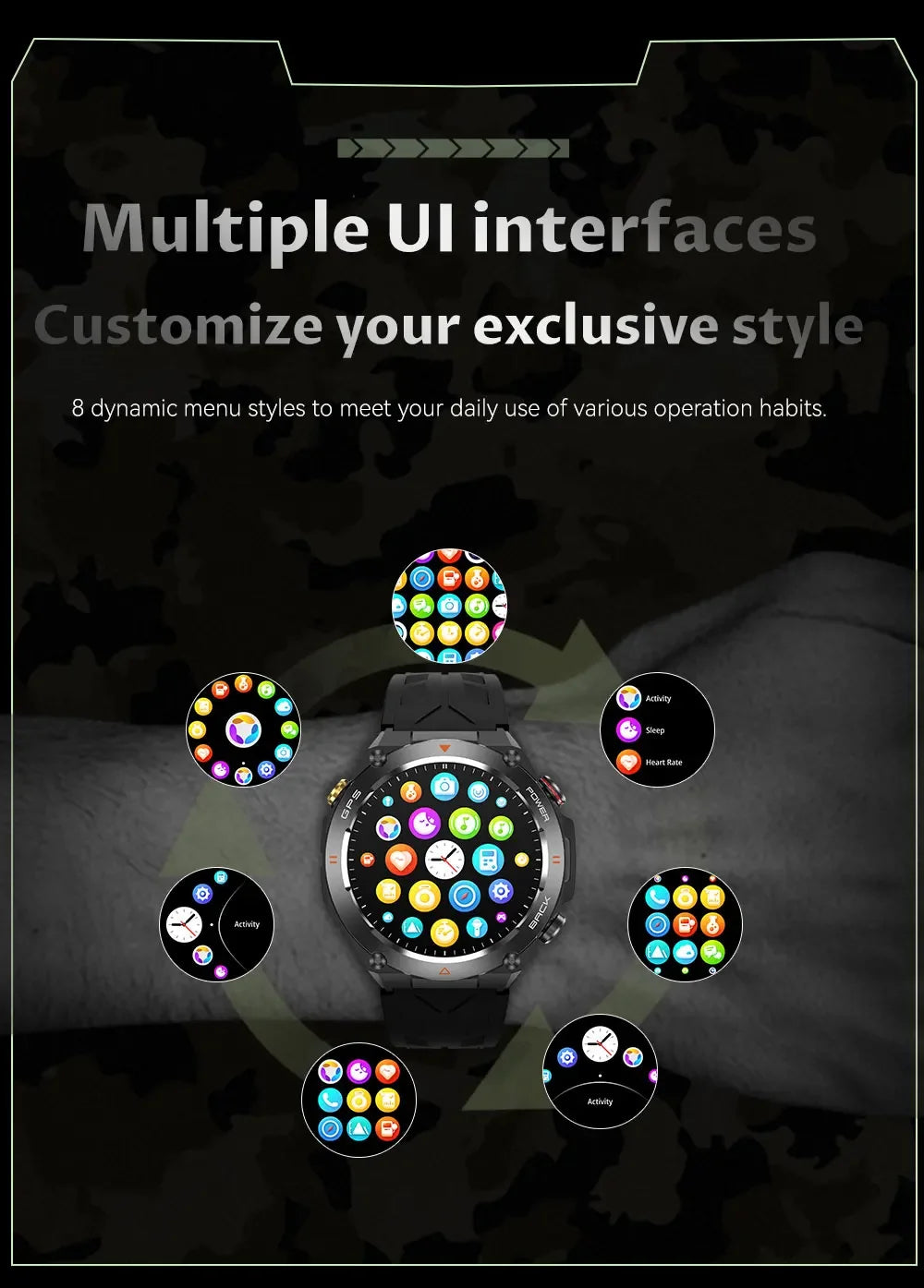 GPS Smart Watches 1.45" Ultra HD Display