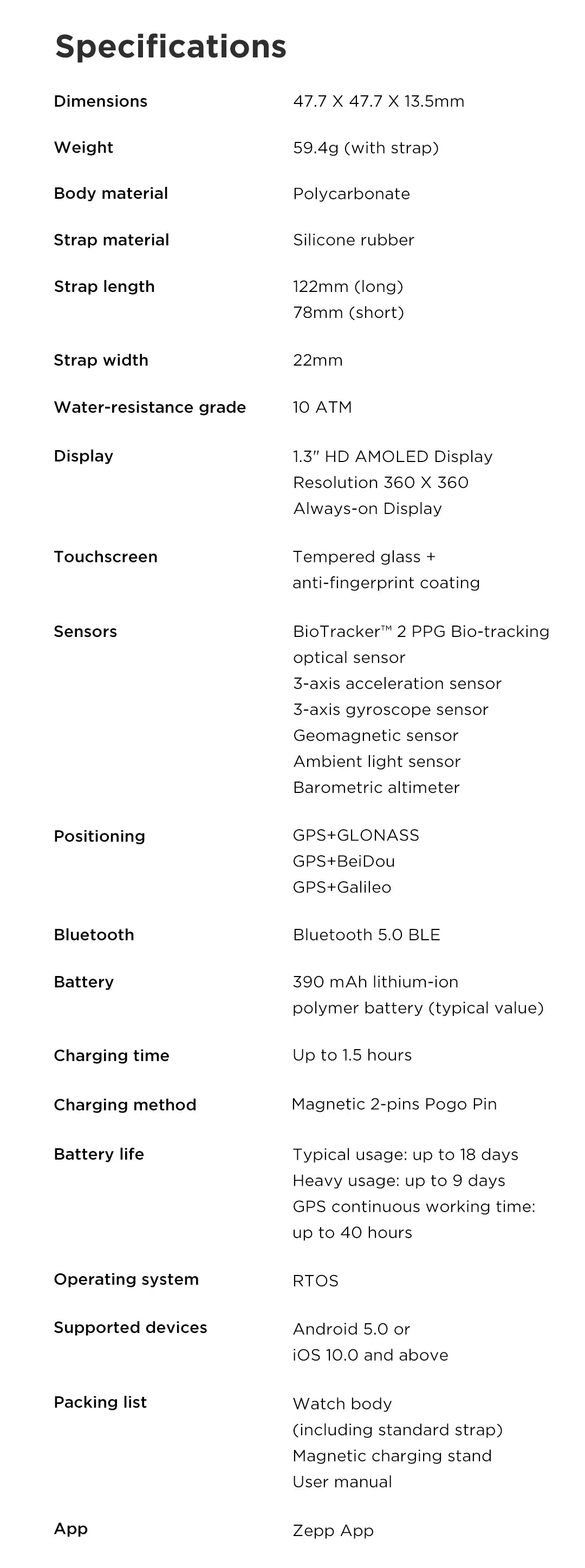 Amazfit T-rex SmartWatchTrex GPS