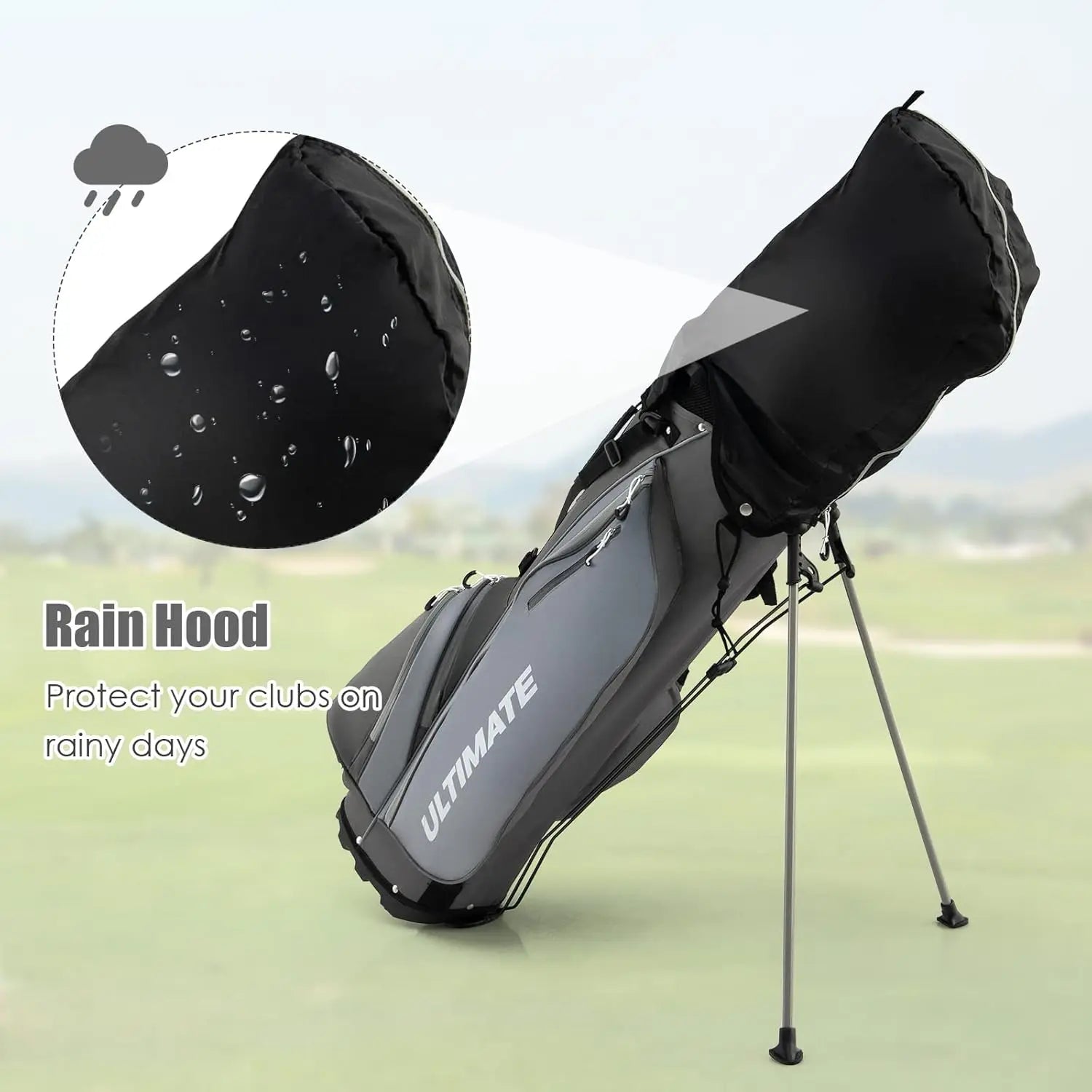 9/10 Pieces Men's Complete Golf Clubs Set Right Hand, Includes 460cc Alloy #1 Driver & #3 Fairway Wood Golf Club Set