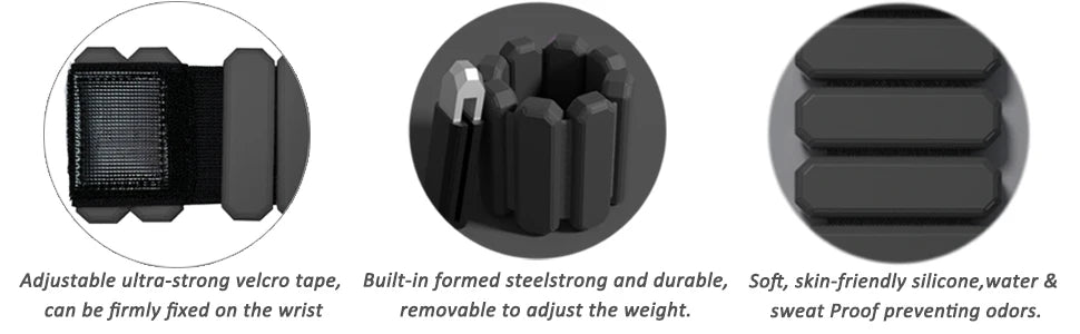 Adjustable Wrist & Ankle Weights for Women Men