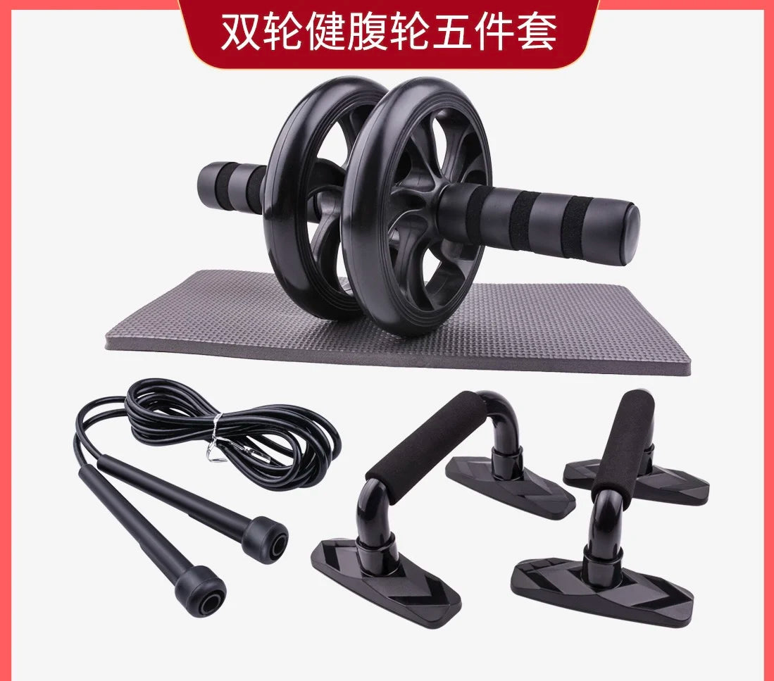 Black Double-Wheel AB Roller Set