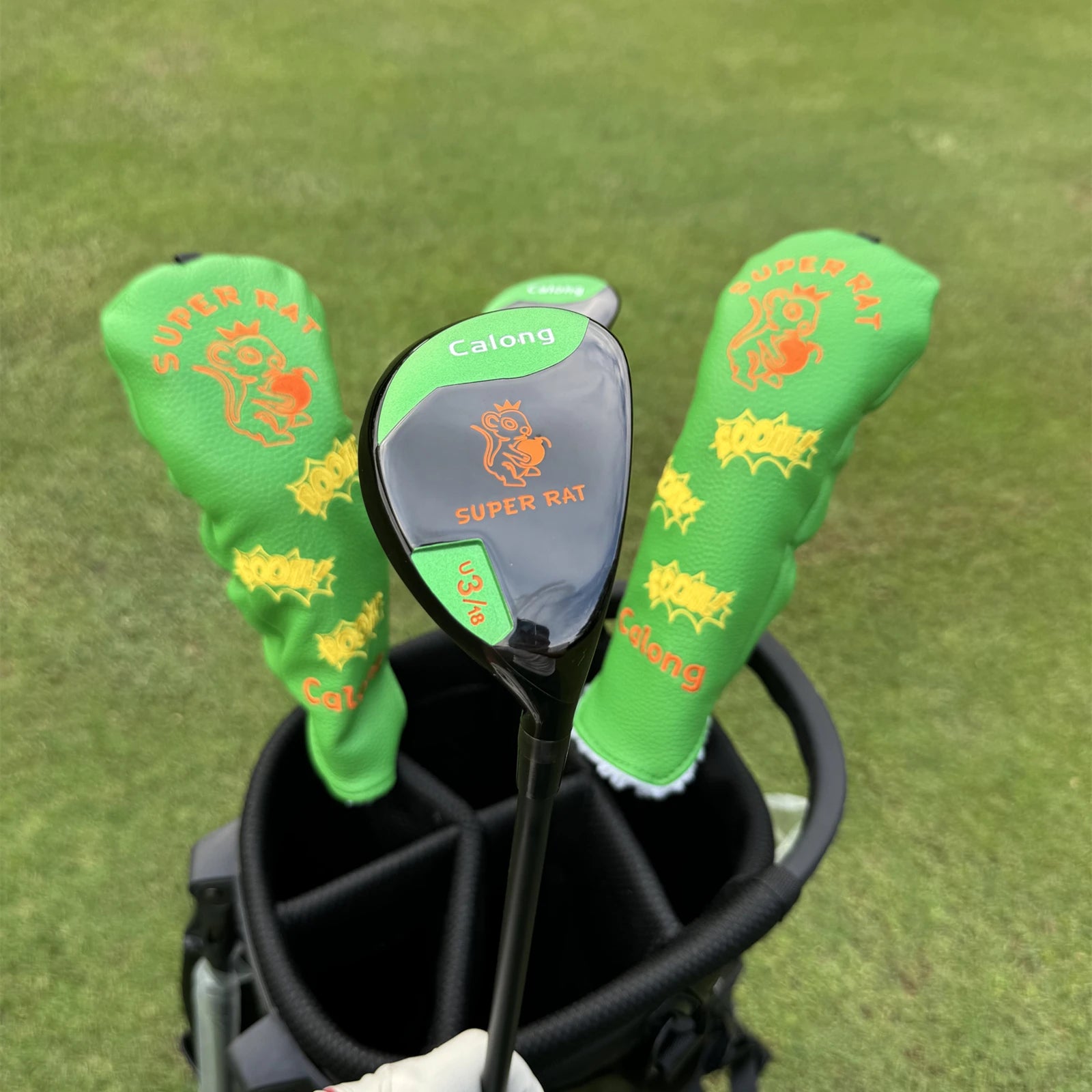 Super Rat Golf Hybrids 18 22 26 30 Degree With 65g SR Flex Graphite Shaft Headcover Rescue RH Golf Clubs