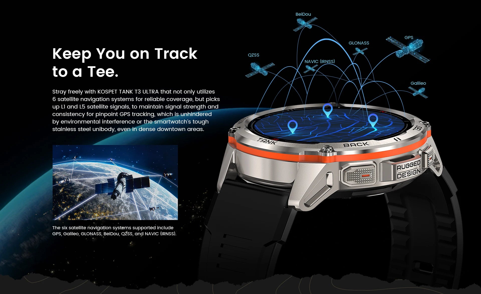 Original KOSPET TANK T3 Ultra Smart Watches