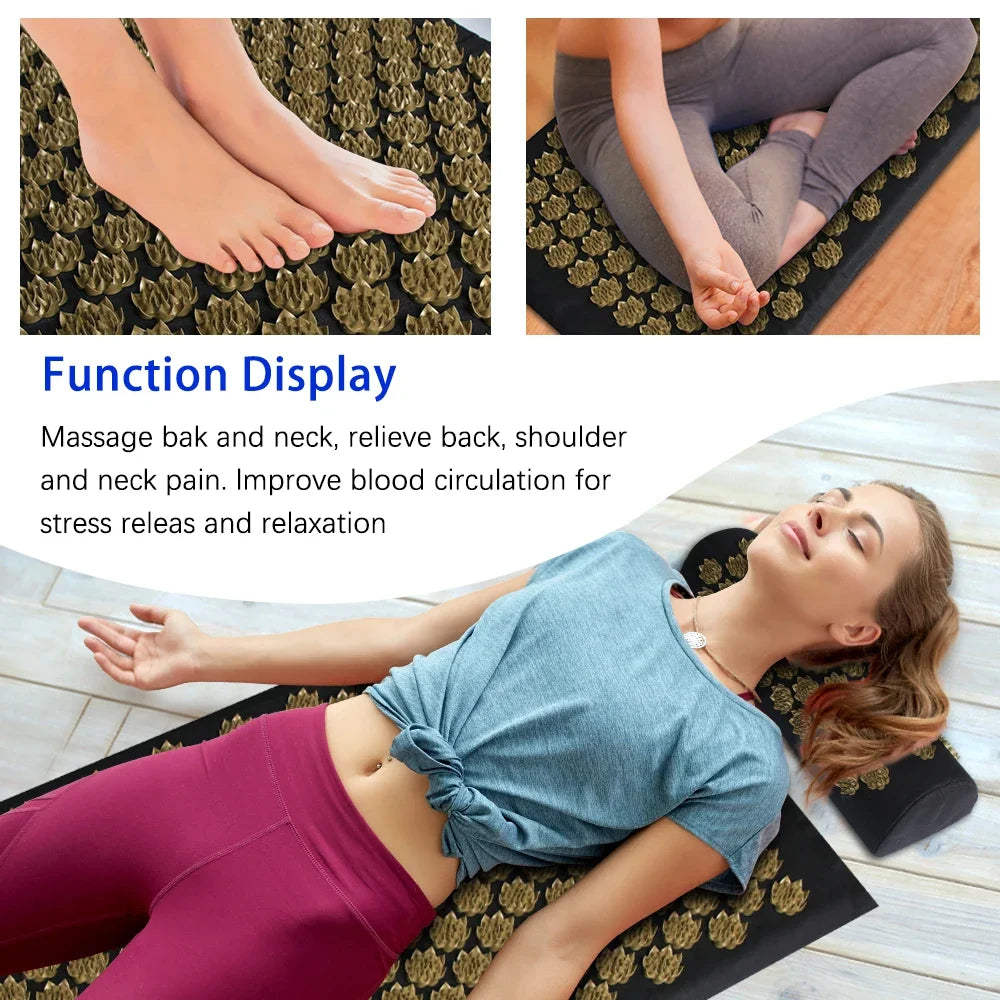 Lotus Acupressure Mat Mat Massage Applicator