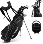 9/10 Pieces Men's Complete Golf Clubs Set Right Hand Includes 460cc Alloy
