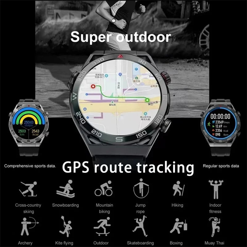 2024 New GPS Sports Smart Watch Men AMOLED