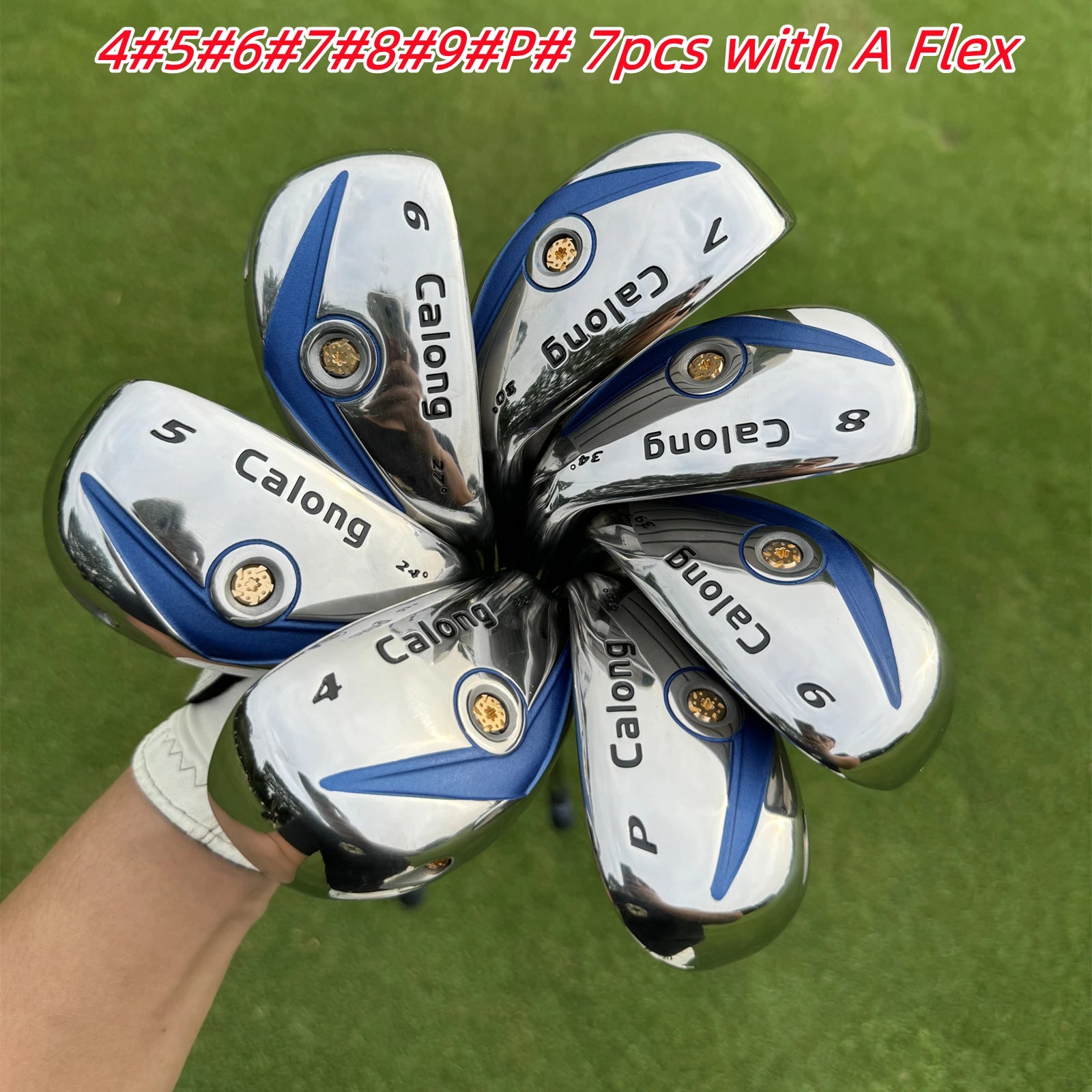 Super Calong Golf Hybrid Irons Woods 4 5 6 7 8 9 P With R/S/A Flex Graphite Shaft RH Golf Clubs