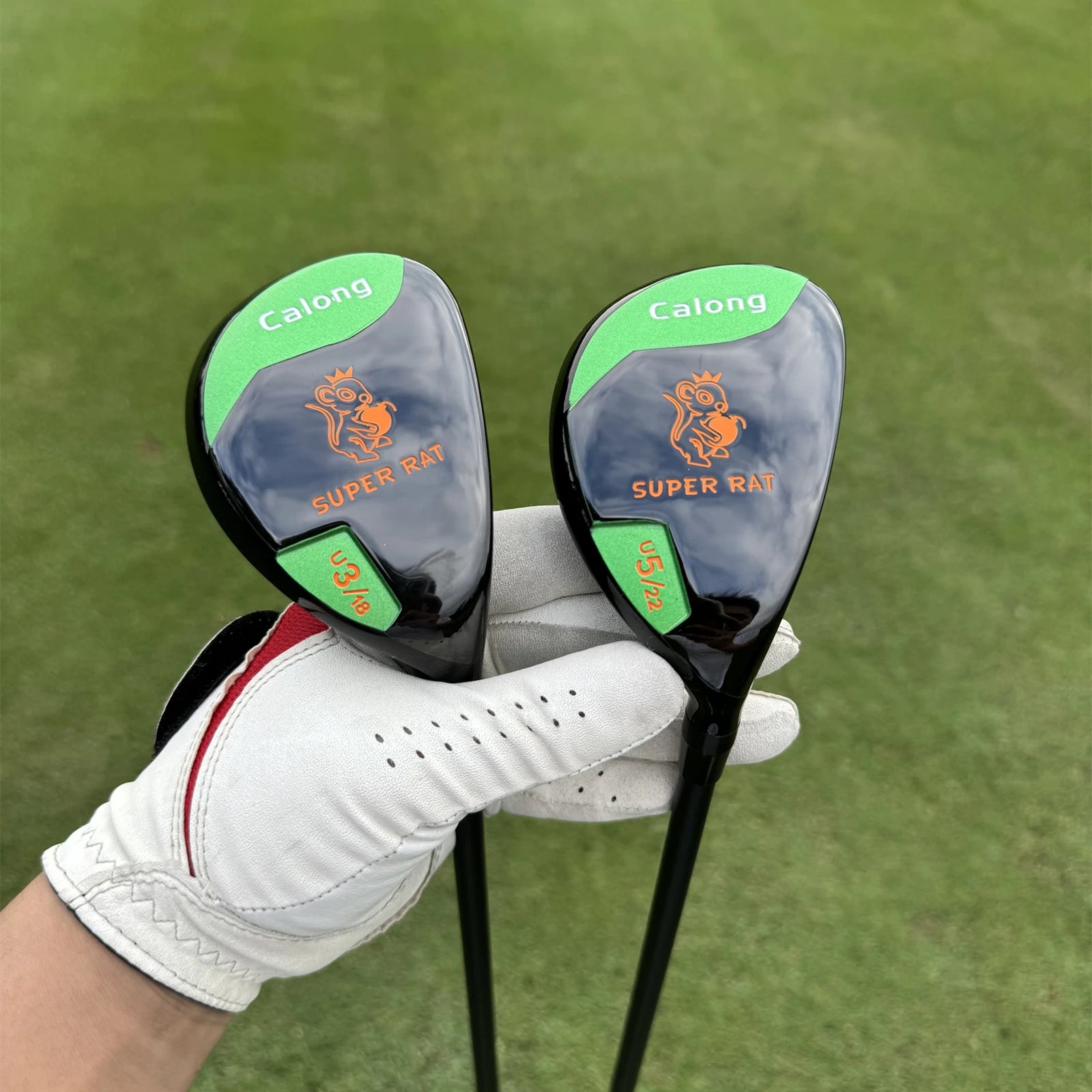 Super Rat Golf Hybrids 18 22 26 30 Degree With 65g SR Flex Graphite Shaft Headcover Rescue RH Golf Clubs