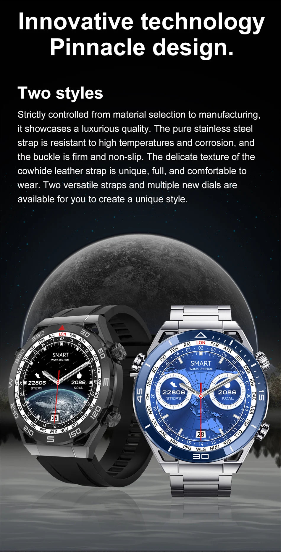 2024 New GPS Sports Smart Watch Men AMOLED