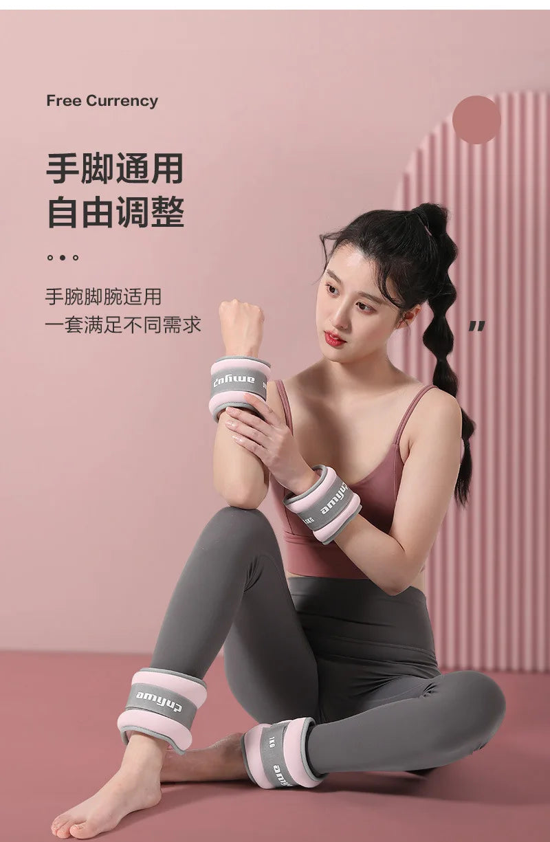 1Pair Yoga Iron Sandbag Wrist And Ankle Weights